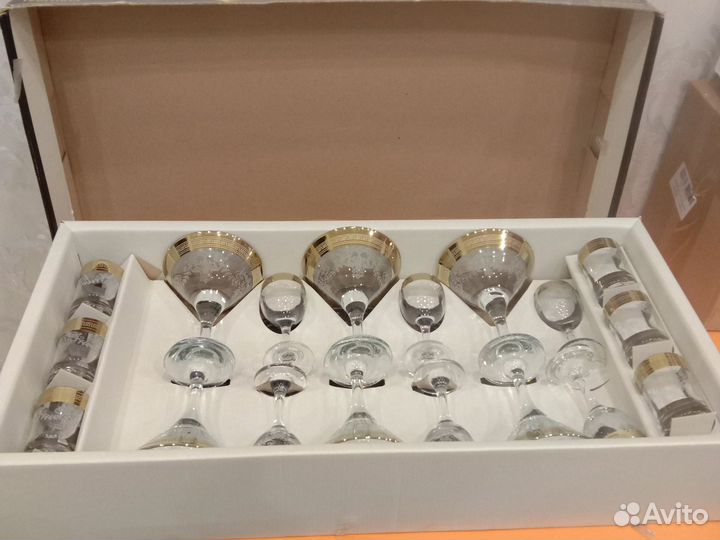 Набор бокал, рюмка, стопка