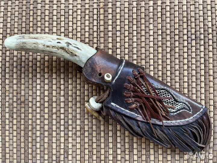 Нож охотничий, дамасская сталь, ручная работа