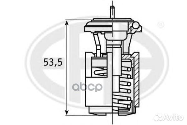 Термостат VW bora/golf IV 350044 Era