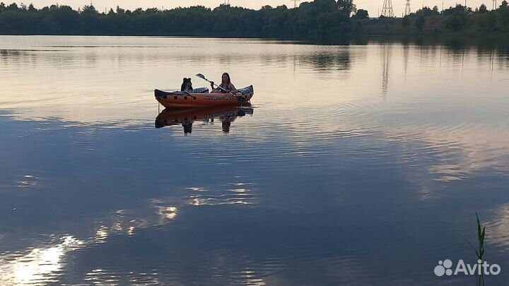 Лодка надувная каяк Intex