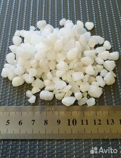 Уникальный кварцевый грунт для аквариума белый