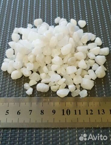 Уникальный кварцевый грунт для аквариума белый