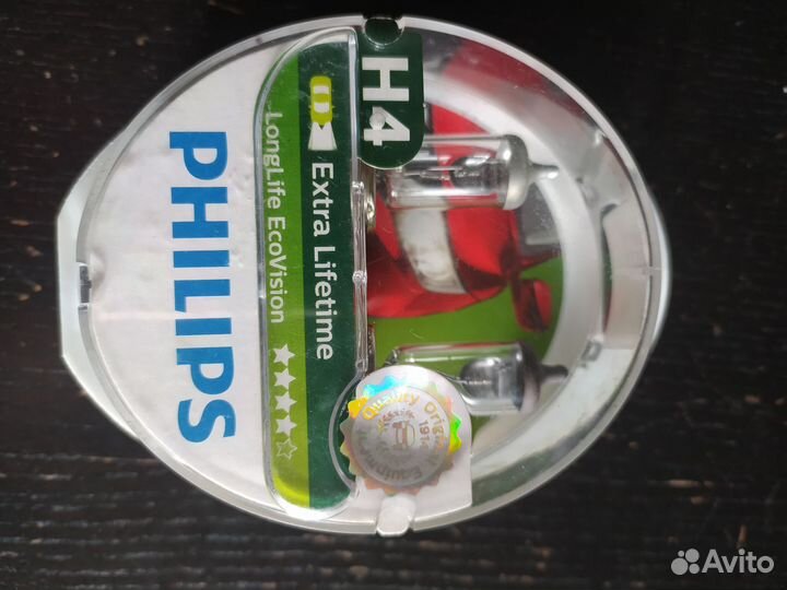 Набор ламп H4 philips long life ECO vision 2шт