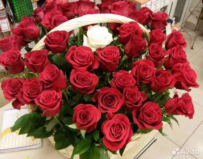 Цветы розы букет