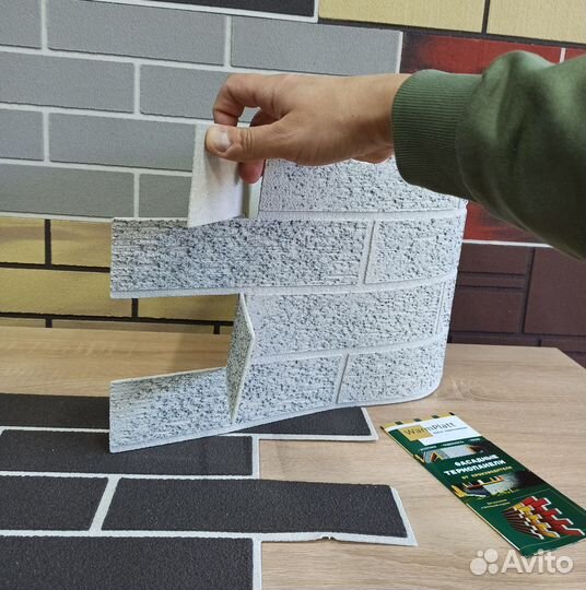 Гибкий кирпич легкий монтаж без затирки швов