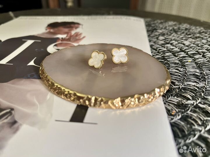 Серьги van cleef