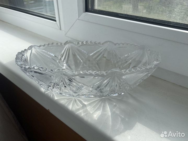 Хрустальный салатник СССР
