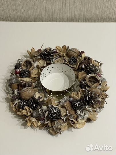 Рождественский венок ручной работы