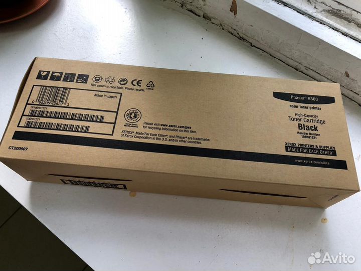 Black 106R01221 Xerox Phaser 6360 Тонер картридж