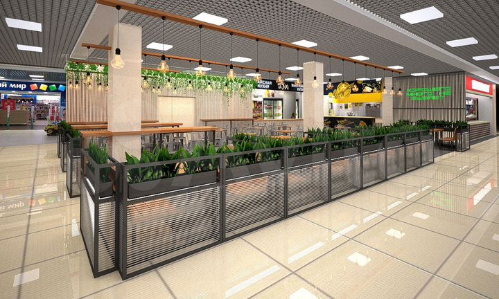 Проходное место на фуд-корте в ТЦ 11 м²