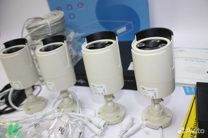 Комплект 4шт камер уличных 3 mp + регистратор