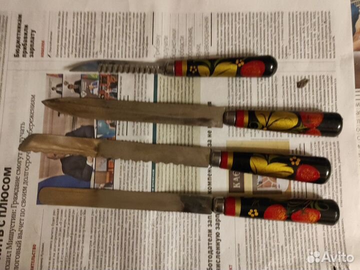 Ножи хохлома СССР цена за всё