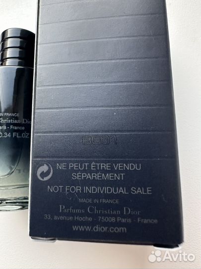 Dior sauvage eau de parfum 10 мл 2018