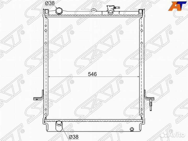 Радиатор охлаждения Isuzu Elf