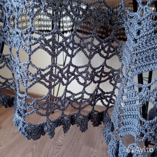 Вязаная скатерть крючком