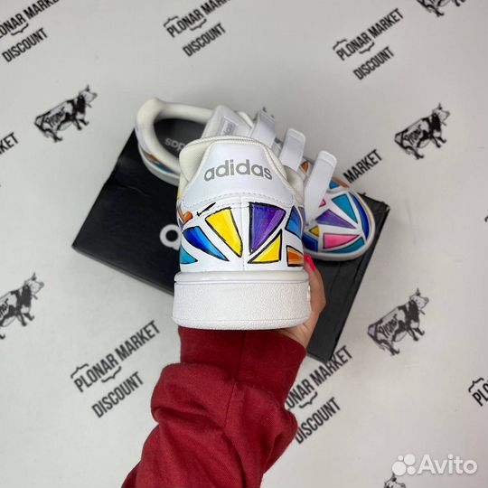 Оригинал 42,5 eu Adidas advantage base velcro