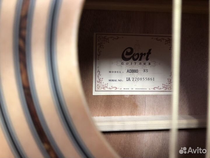 Акустическая гитара Cort AD880 NS +чехол