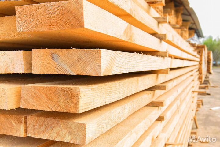 Доска из сосны 50х200х6000мм, гарантия качества