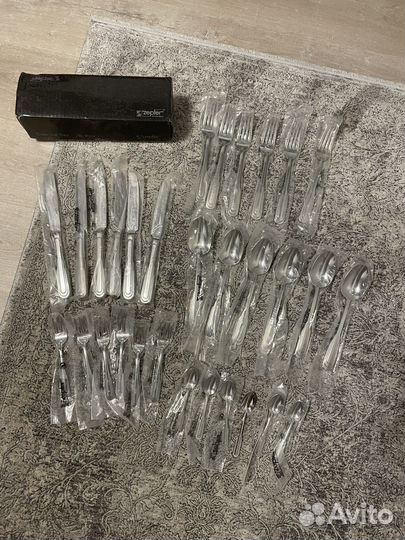 Вилочки десертные Zepter Каприз новые и ложки