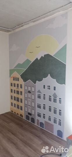 Поклейка обоев