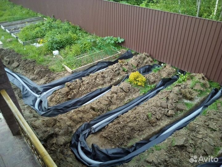 Копка траншей вручнуюЗемляные работы