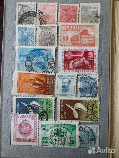 Старинные марки. Бразилия Аргентина