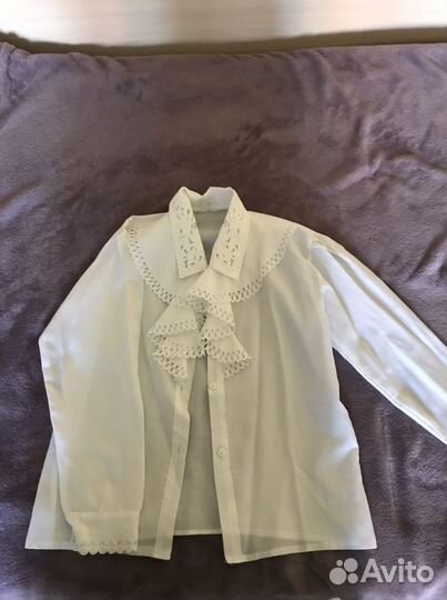 Белая блузка детская