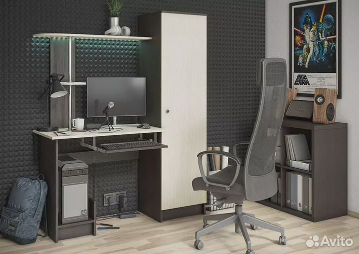 Стол компьютерный кс со шкафом быстрая доставка
