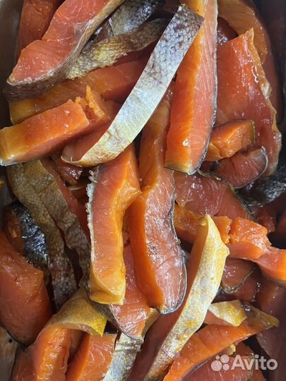 Форель ломтики