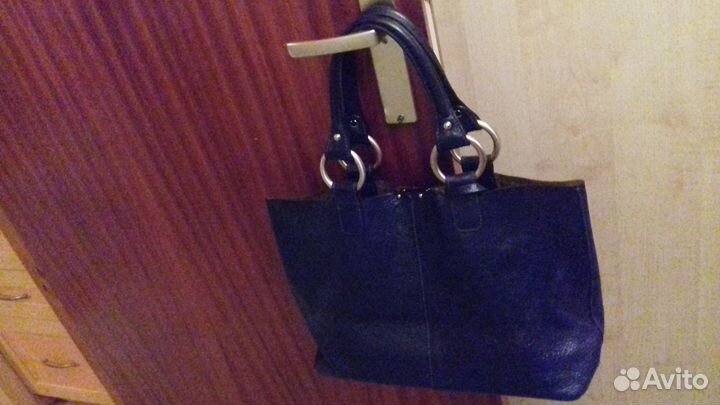 Французская сумка из натуральной кожи