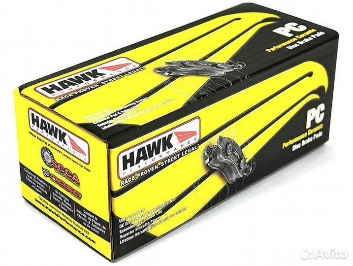 Колодки тормозные HB601Z.626 hawk PC передние infi