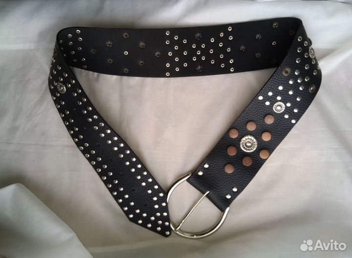 Новый широкий пояс с пряжкой (ремень)