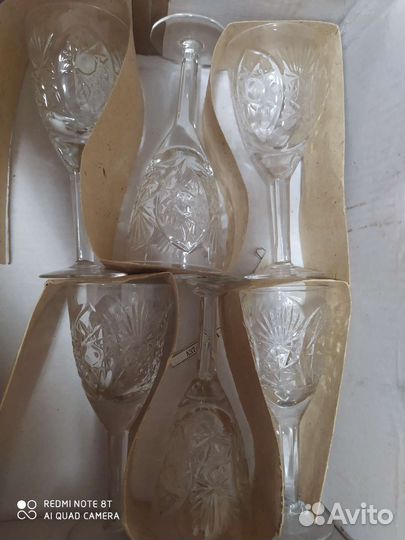Хрустальные бокалы СССР