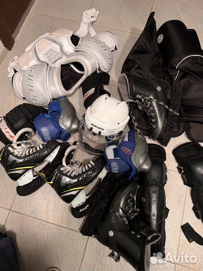 Хоккейная форма бу взрослая комплект с клюшкой