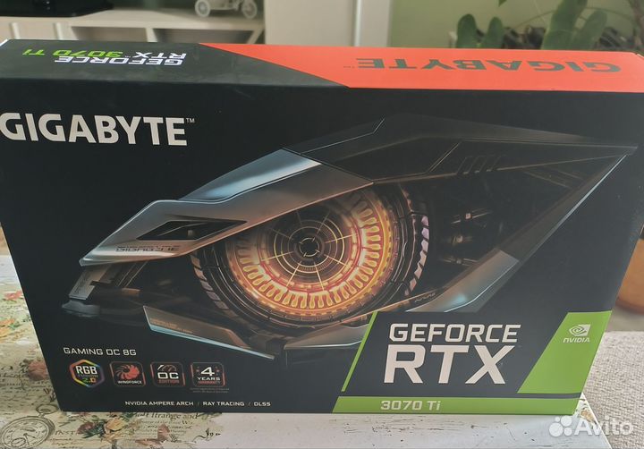 Видеокарта gigabyte rtx 3070 ti 8GB