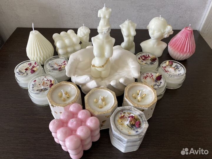 Свечи ароматизированные ручной работы
