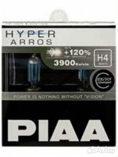 Лампы галогенные piaa hyper arros (type H4) (3900K