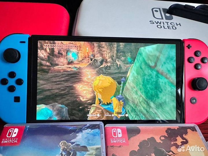 Nintendo Switch Oled + 200 игр