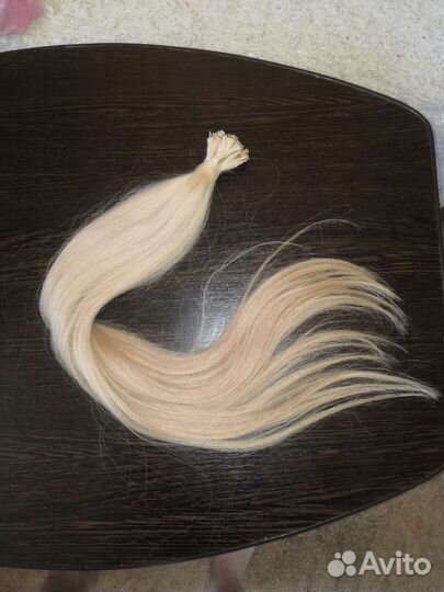 Волосы для наращивания 60 см блонд