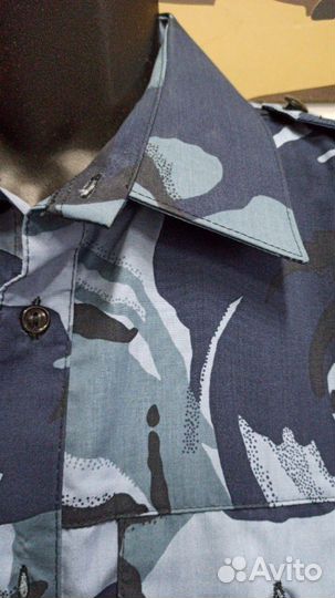 Рубашка камуфляж серая кукла