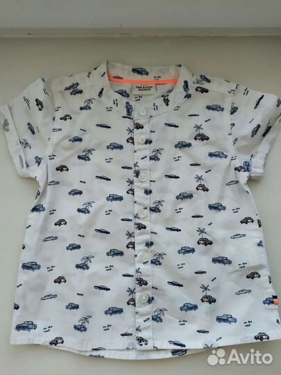 Рубашка для мальчика новая 1-1,5 года