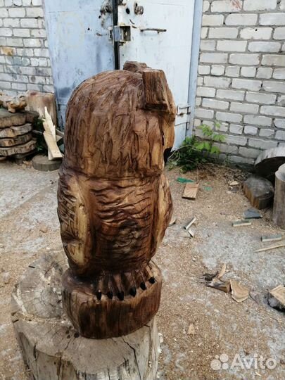 Деревянная сова 60см в наличии