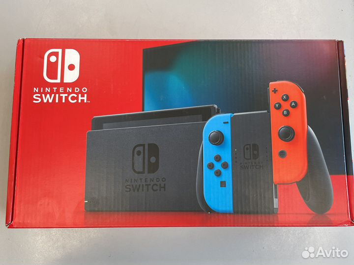 Игровая приставка nintendo Switch 64gb neon