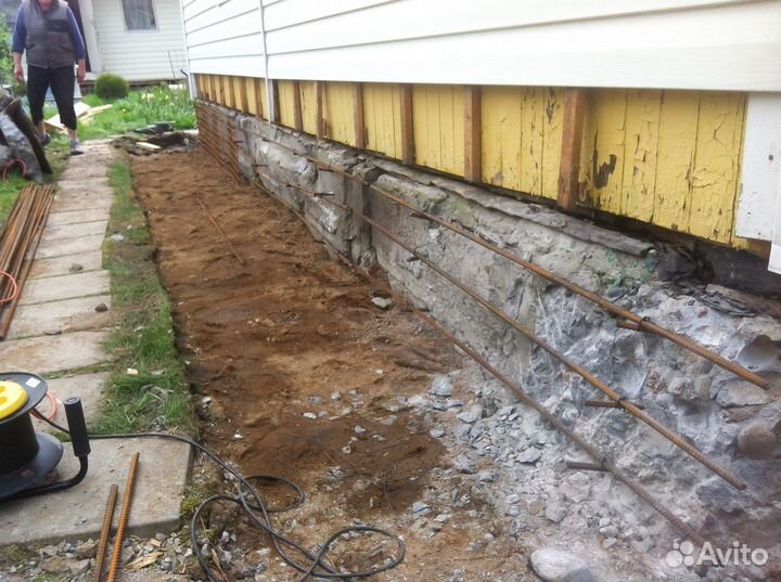 Ремонт и реставрация фундамента отмостка