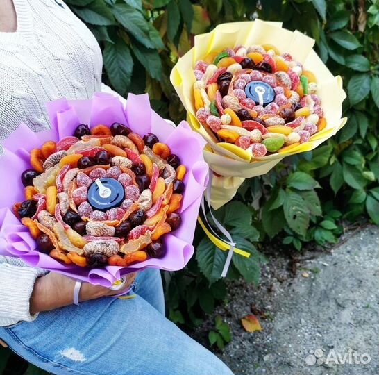 Съедобные букеты из сухофруктов/орехов