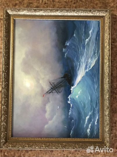 Картина маслом на холсте по мотивам И.Айвазовского