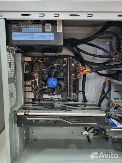 Игровой пк i3-8100, rx 480
