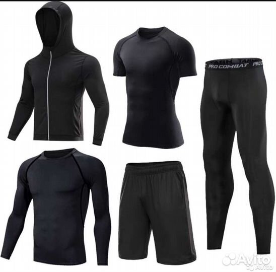 Рашгард мужской комплект 5 в 1
