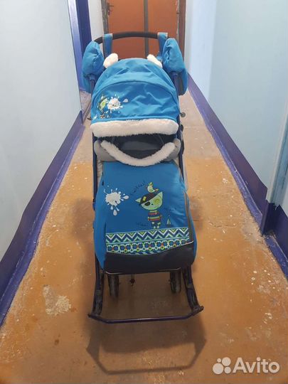 Детские санки коляска