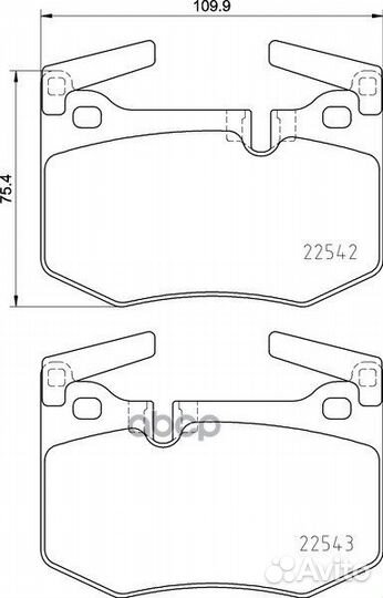 Колодки тормозные дисковые зад NP1147 nissh